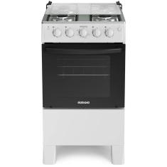 Fogão de Piso 4 Bocas a Gás Itatiaia Star New com Forno 50L Acendimento Automático Branco Bivolt
