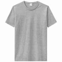 Camiseta Básica Masculina Malwee Ref. 04423, Cinza, P