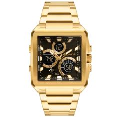 Relógio Masculino Technos Ts Digitech Anadigi Dourado BJ3940AA/1P