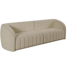 Sofá Living Decorativo 4 Lugares 332cm Meris M22 Boucle Bege - Mpozenato