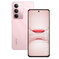 Realme C75X Smartphone 6GB RAM 128GB ROM Tela de 6.67" IP69 Provação de água NFC Dual SIM 4G (Rosa)