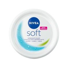 Creme Hidratante Nivea Soft 97g, Sem fragrância, 97g