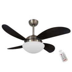 Ventilador de Teto Mais de Casa 4 Pás 3 Velocidades Branco Fly Mini 110V Silencioso com Exaustão