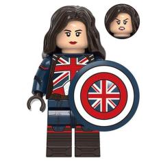 Boneco Blocos De Montar Capitã Carter Multiverso Loucura