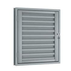 Porta de Aço Alçapão 80x60cm com Porta Cadeado Riobras Cinza