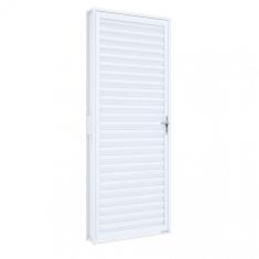 Porta de Aço de Giro Laminada 215x70cm Riobras Branco