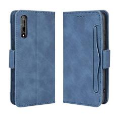Capa com compartimento para cartão para Huawei P Smart S, capa flip carteira com suporte de couro para Huawei P Smart S, capa magnética retrô para telefone, capa carteira com compartimentos para