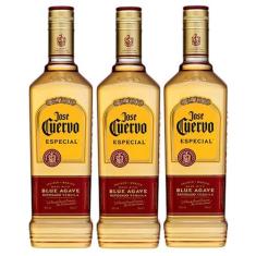 Tequila Jose Cuervo Ouro 750ml 03 Unidades, Tequila, 750ml