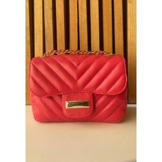 Bolsa Pequena Mini Feminina Ombro Lateral Mão Transversal Alça Corrent