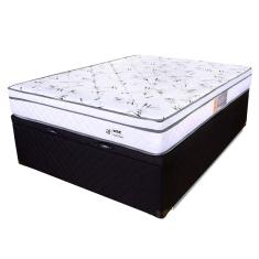 Cama Box Baú Queen Colchão Molas Ensacadas Com Pillow 158x198x64cm - BF Colchões