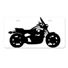 DIYthinker Etiqueta de aço inoxidável para decoração de placa de licença de motocicleta mecânica