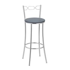 Banqueta para Cozinha Bc51/a A144 Cromado/Cinza