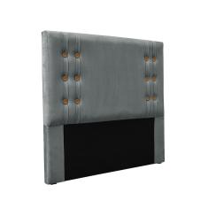 Cabeceira Cama Box Solteiro 90 cm Gênova Veludo S04 - D`Rossi