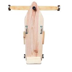 Carrinho de rolimã vintage madeira brinquedo