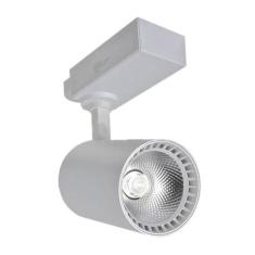 Spot Trilho LED Branco 20W Luz Amarela Bivolt Empalux, Branco