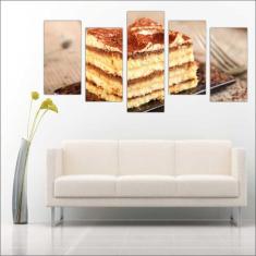 Quadro Decorativo Cafeterias Tortas Café Padarias Bolos Gourmet Decora