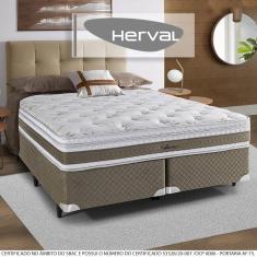 Cama Box Herval King Amore, 67x193x203 cm, Molas Ensacadas