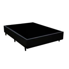 Base Box Viúva Belos Sonhos Sintético Preto 40x128x188