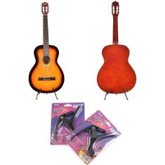 Violão Land Acustico Nylon Sunburst Ln-39 Sb + Capo Traste