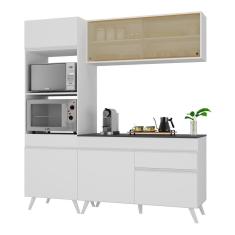 Armário De Cozinha Compacta 182cm Multimóveis V3695 Branco