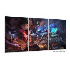 Quadros Decorativos Jogos Online Lol 120x60 3 peças