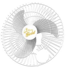 Ventilador De Parede Venti Delta Gold Branco 60cm Bivolt