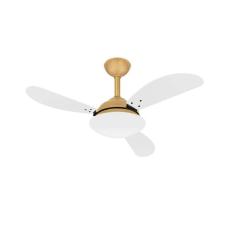 Ventilador Teto Turbo Varanda Fly Dourado 3 Pás Ventax 220V