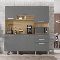 Cozinha Compacta 6 Portas 2 Gavetas Ferrara Kits Paraná - Kits Parana,