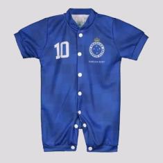 Macacão Cruzeiro Curto Azul e Branco - Torcida Baby, G