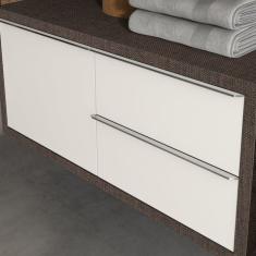 Gabinete para Banheiro Suspenso Pró Linho Branco