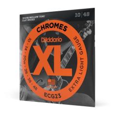 Encordoamento Para Guitarra Lisa .010-.048 D'Addario XL Chromes ECG23 