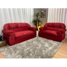 Sofá 2 e 3 Lugares Vermelho 608 Corsa - Alpoim