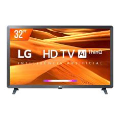 Smart TV LG 32 LED HD USB HDMI Wi-fi Bluetooth HDR 10 ThinQ Ai Google Assis. Alexa - 32LQ621CBSBAWZ - Preto