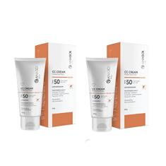 Anasol CC Cream Protetor Solar Base Clareador Facial FPS 50 60g - Kit 2 unidades