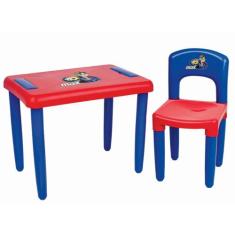 Mesinha Max Com Cadeira Vermelho - Magic Toys