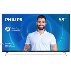 Smart TV Philips 58&quot; PUG7625 4K UHD P5 WI-FI Bluetooth HDR 3 HDMI 2 USB