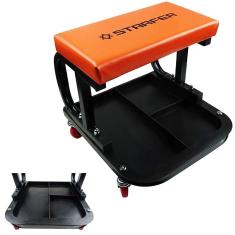 Banqueta Banquinho para Mecânico Fixa 100Kg com Rodas - Starfer