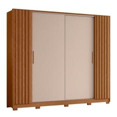 Guarda Roupa Jacarandá Ripado com Portas de Correr Albatroz