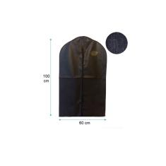 Pacote de capas de terno x6, tecido TNT ecológico preto de 60 x 100 cm