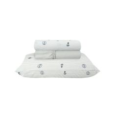 Jogo de Cama Solteiro Sultan 180F Sonhare Prata Náutico 3 Pç