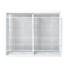 Janela de Aço de Correr 100x120cm 2 Folhas com Grade Minas Sul MGM