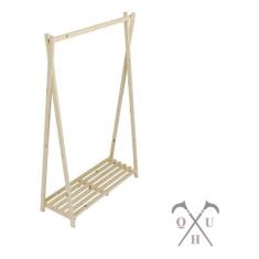 Guarda Roupas Minimalista Closet Atemporal Madeira Natural Roupeiro - 