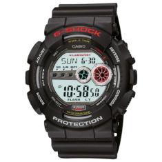 Casio Quartzo G-Shock Masculino Série XL 200M WR Resina Resistente a Choques, Preto, Mens Standard, GD-100-1ACR