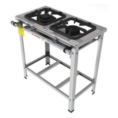 Fogão Industrial Inox Gastromaq 2 Bocas Linha Mista FGI302LM