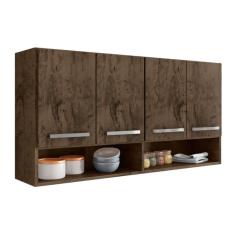 Armario Aereo Cozinha Lavanderia 4 Portas 1 Nicho Bulgaria