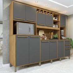 Armário de Cozinha 11 Portas 2 Gavetas Agata - Valdemóveis