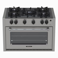Fogao de Embutir 5 Bocas Venax Gaudi Line Inox Gas