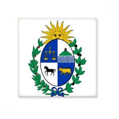 Decalque brilhante de azulejo de cerâmica com emblema nacional da América do Sul do Uruguai