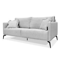 Sofá 2 Lugares Lazio Linho Rústico Grigio