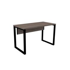 Mesa De Escritório Pé Tubular Pe25 Em Mdp 170 X 70 Cm Cor Walnut E Base Preta